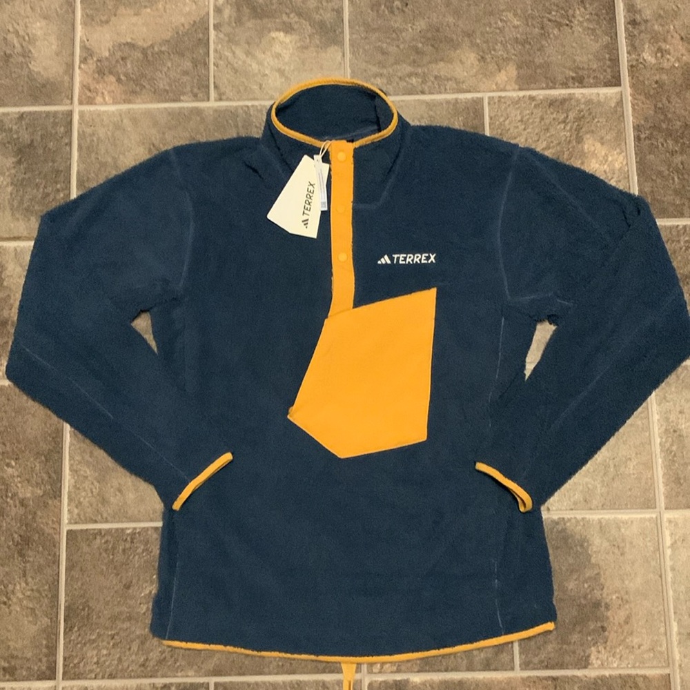 adidas Terrex Blue and Orange Performance Jacket